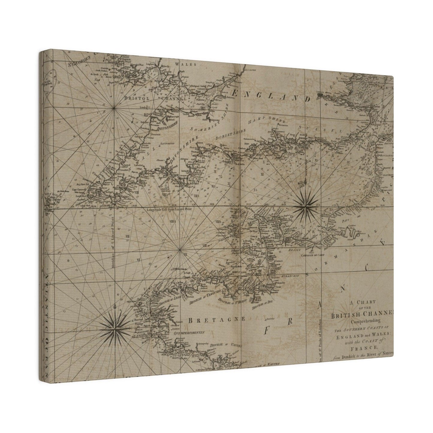 Chart of the British Channel - Pacific Sky Games