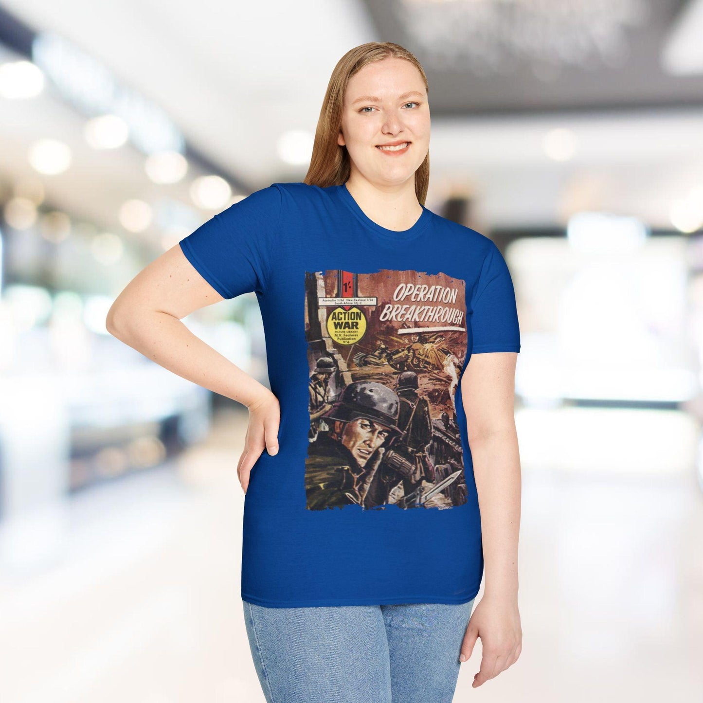 Action War #4 - Unisex Softstyle T-Shirt