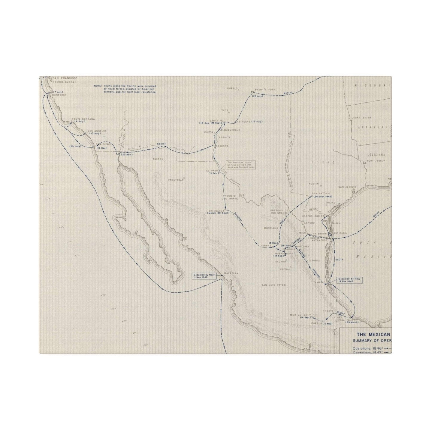 Mexican War, Operations 1846-1847 - Pacific Sky Games