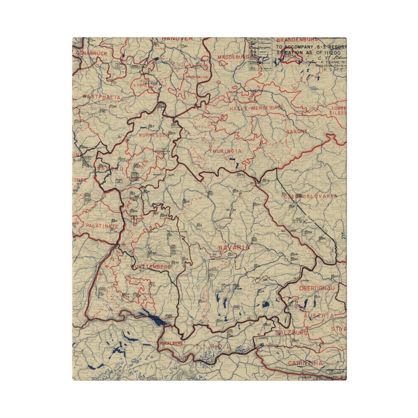 HQ Twelfth Army Group Situation Map_11 July 1945 - Pacific Sky Games