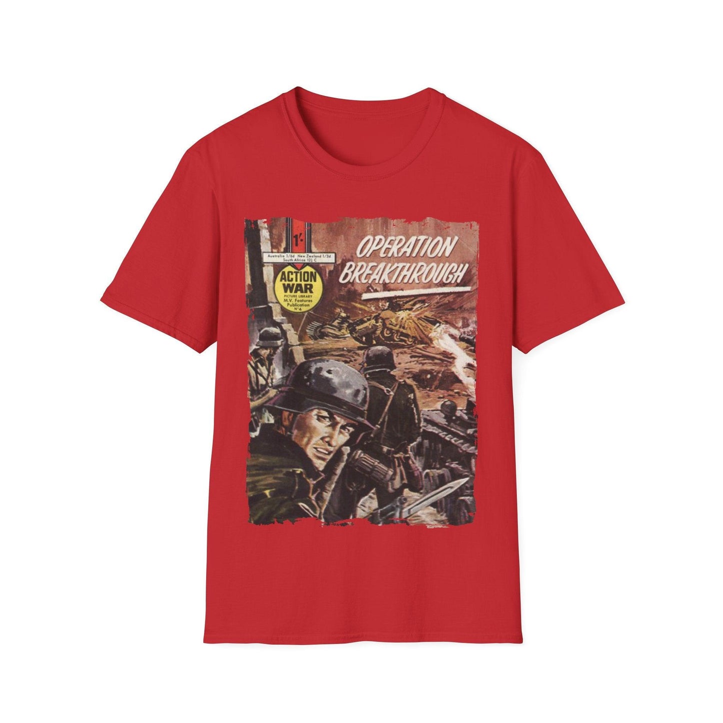 Action War #4 - Unisex Softstyle T-Shirt