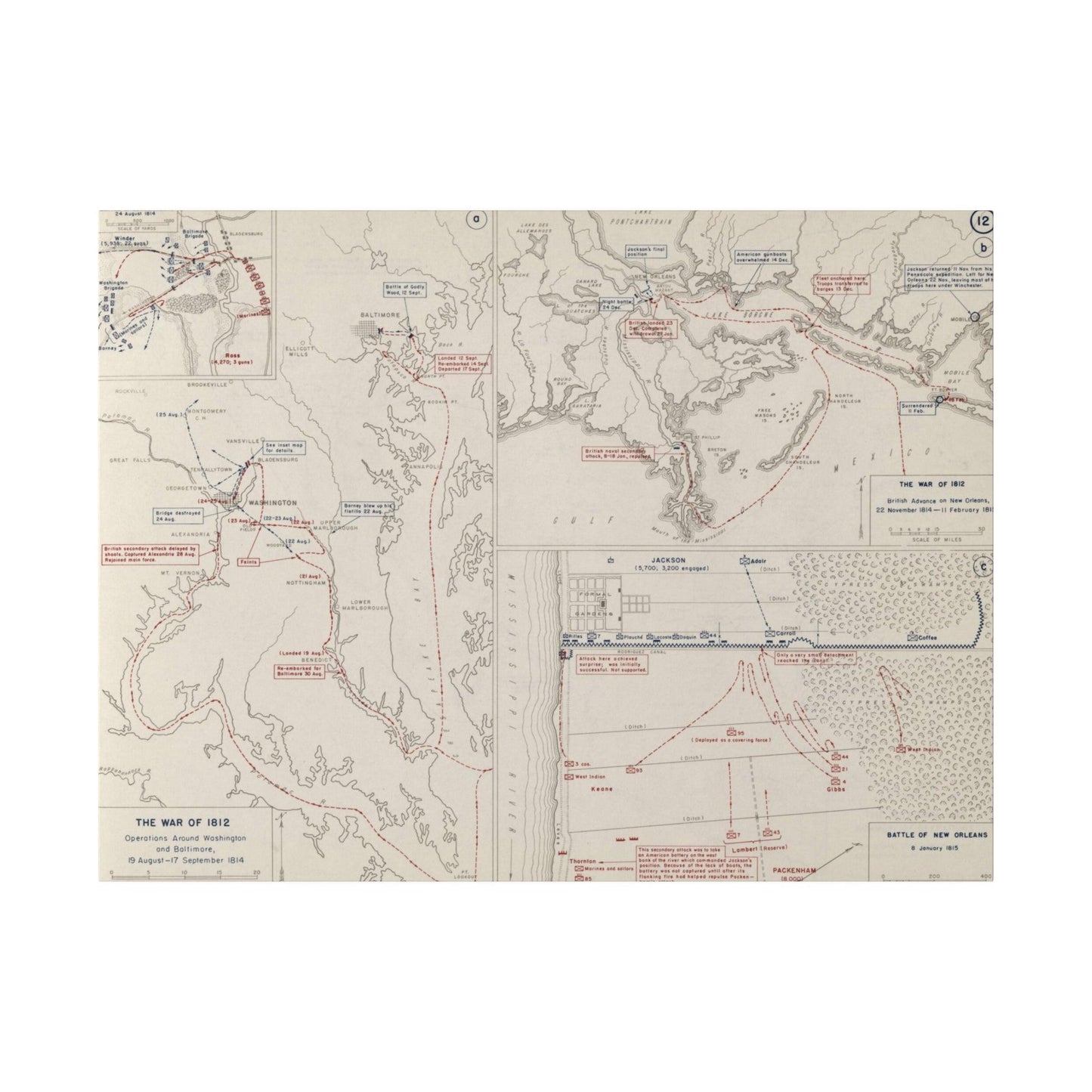 War of 1812, Washington and Baltimore; New Orleans 1814 - Pacific Sky Games