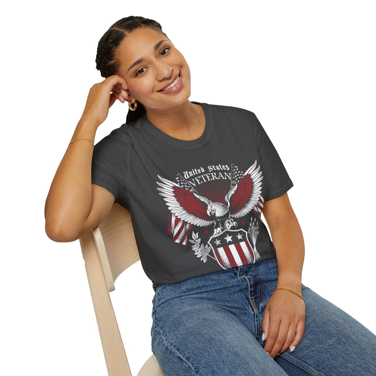 United States Veteran - Unisex Softstyle T-Shirt