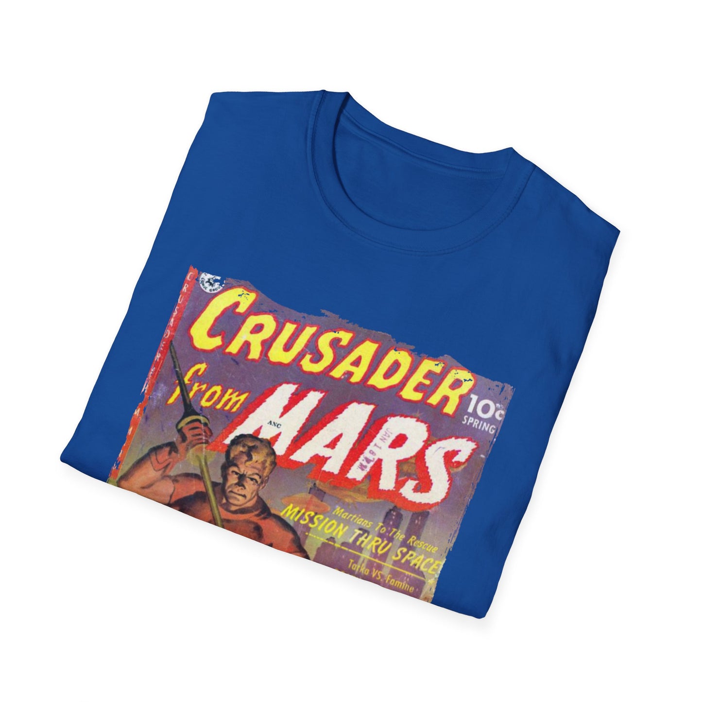 Crusader from Mars 1 - Unisex Softstyle T-Shirt - Pacific Sky Games