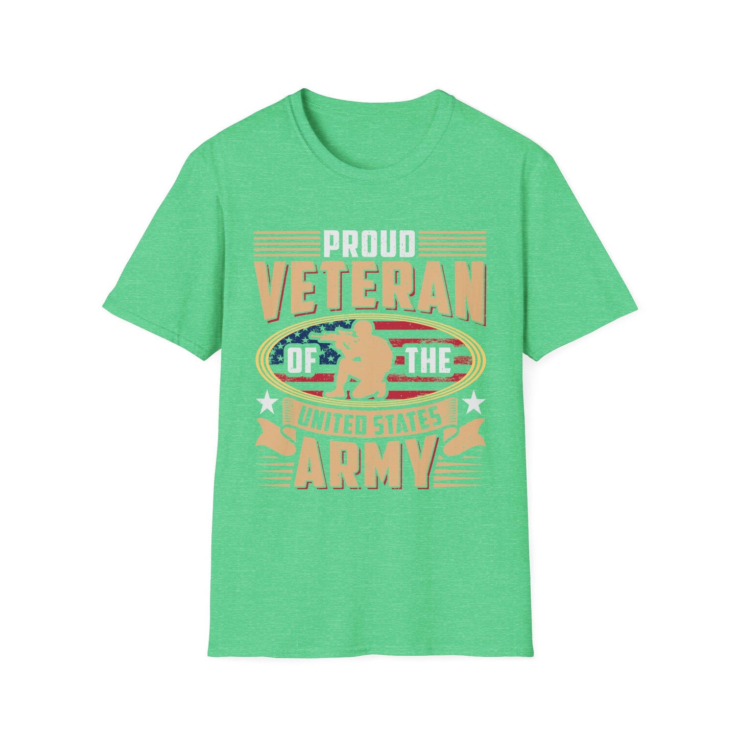 Proud Veteran - Army - Unisex Softstyle T-Shirt - Pacific Sky Games