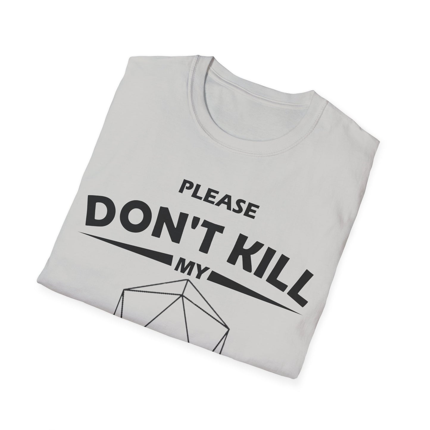Please Don't Kill My Warlock - Black - Unisex Softstyle T-Shirt