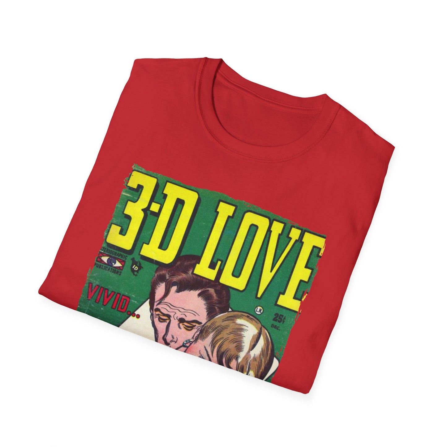 3-D Love - Unisex Softstyle T-Shirt