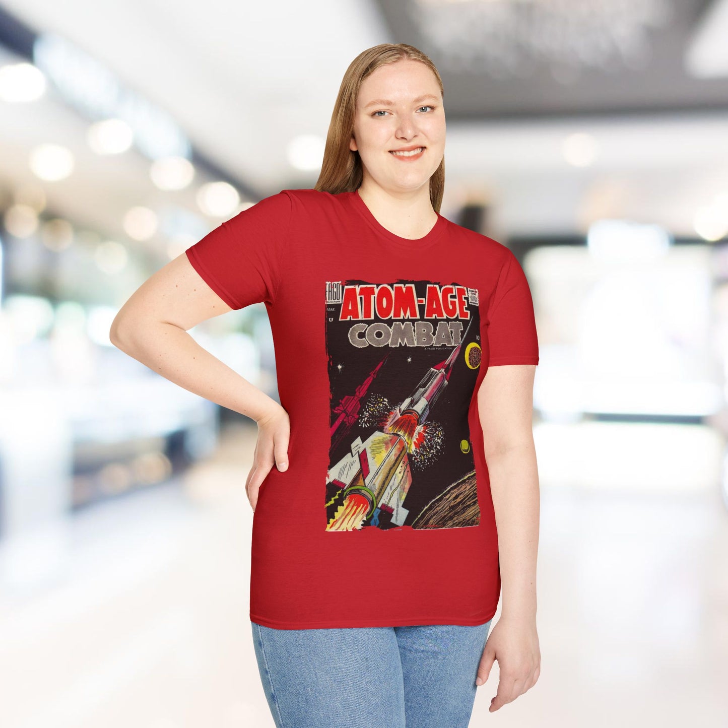 Atom-Age Combat No.3 - Unisex Softstyle T-Shirt