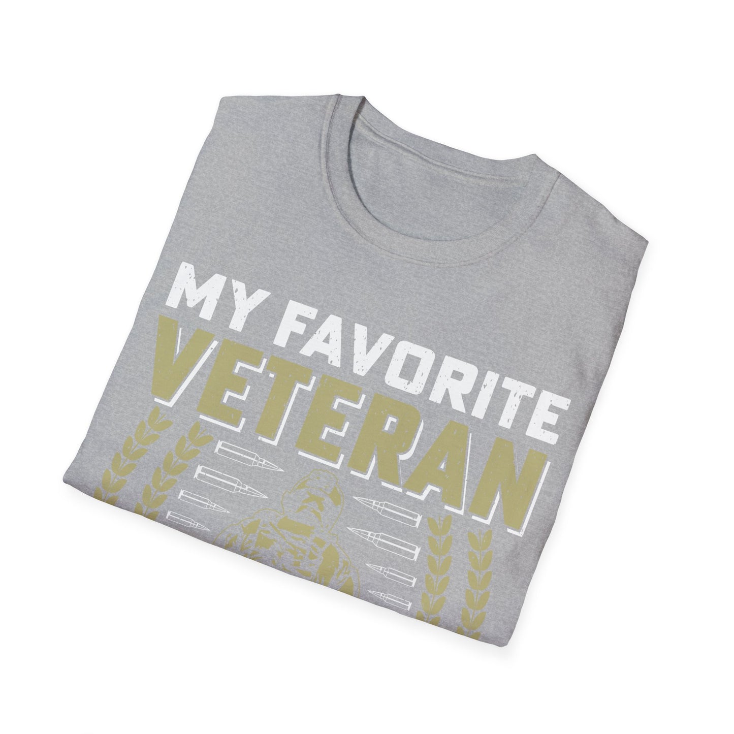 Favorite Veteran - Dad - Unisex Softstyle T-Shirt