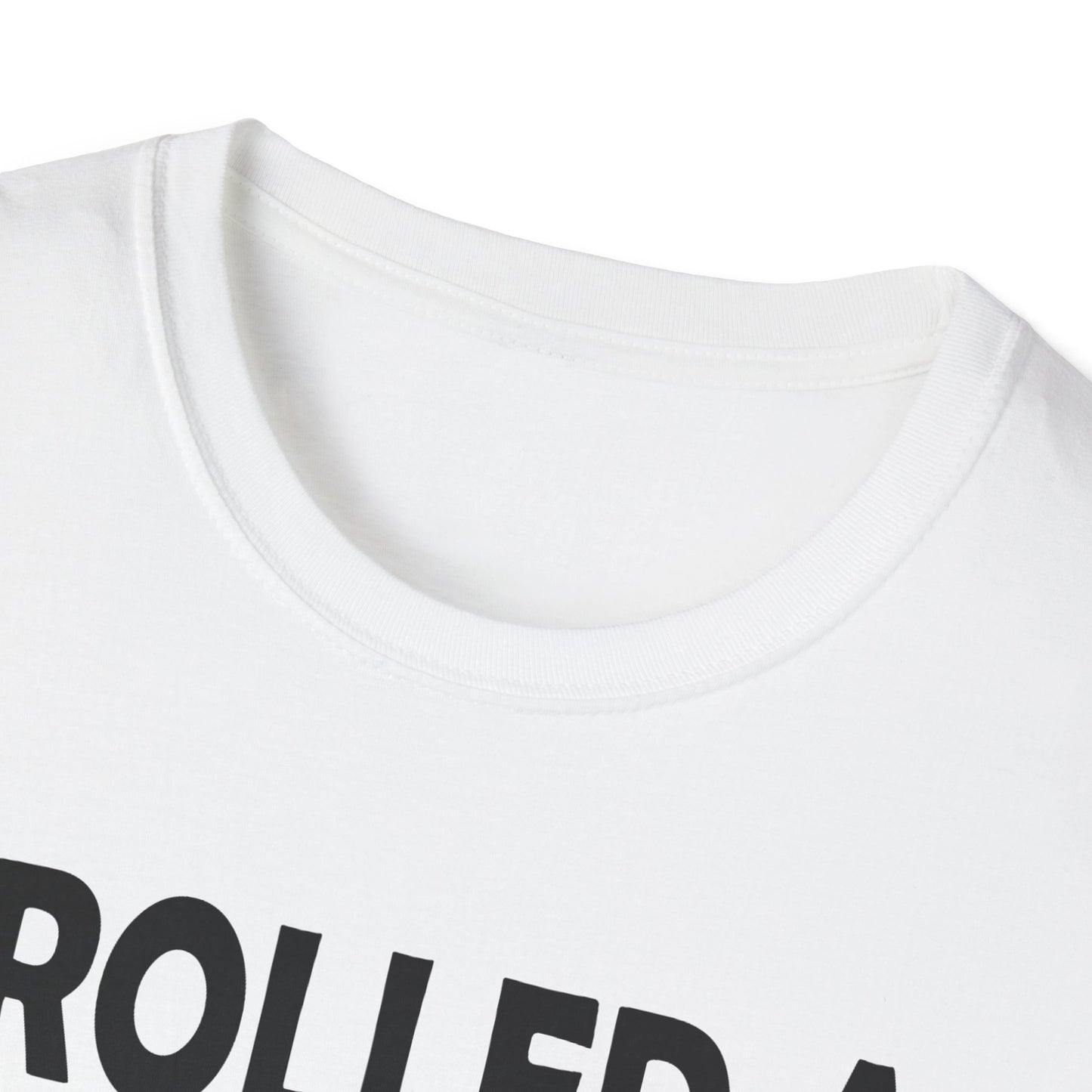 Rolled a 1 for adulting - Black - Unisex Softstyle T-Shirt