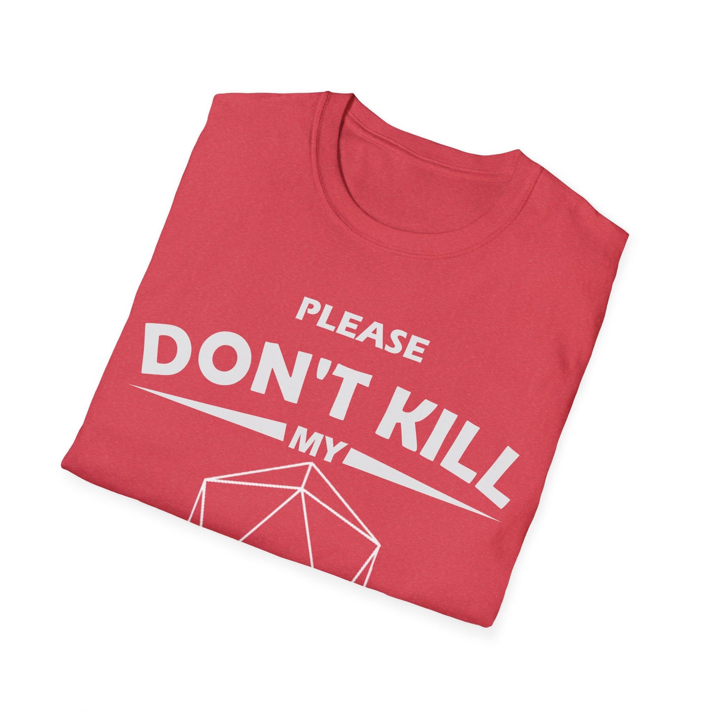 Please Don't Kill My Wizard - White - Unisex Softstyle T-Shirt