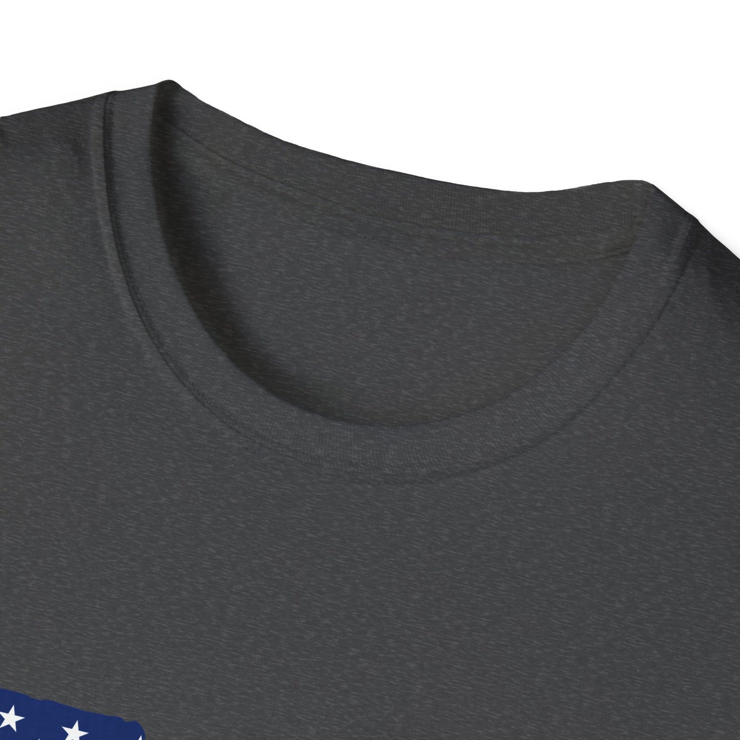 American Flag Guns Color - Unisex Softstyle T-Shirt