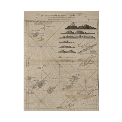Chart of the Maderas and Canary Islands - Pacific Sky Games