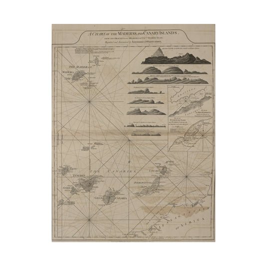 Chart of the Maderas and Canary Islands