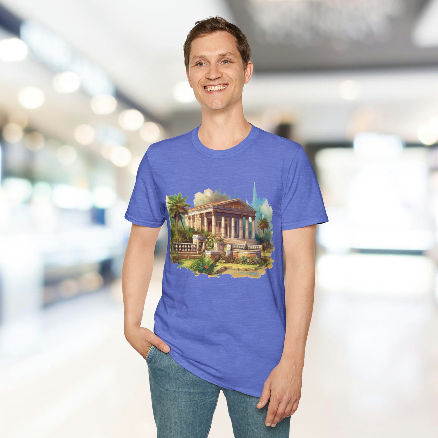 Ancient Bldg 5 - Unisex Softstyle T-Shirt