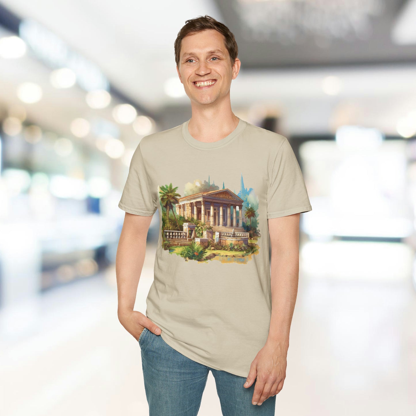 Ancient Bldg 5 - Unisex Softstyle T-Shirt