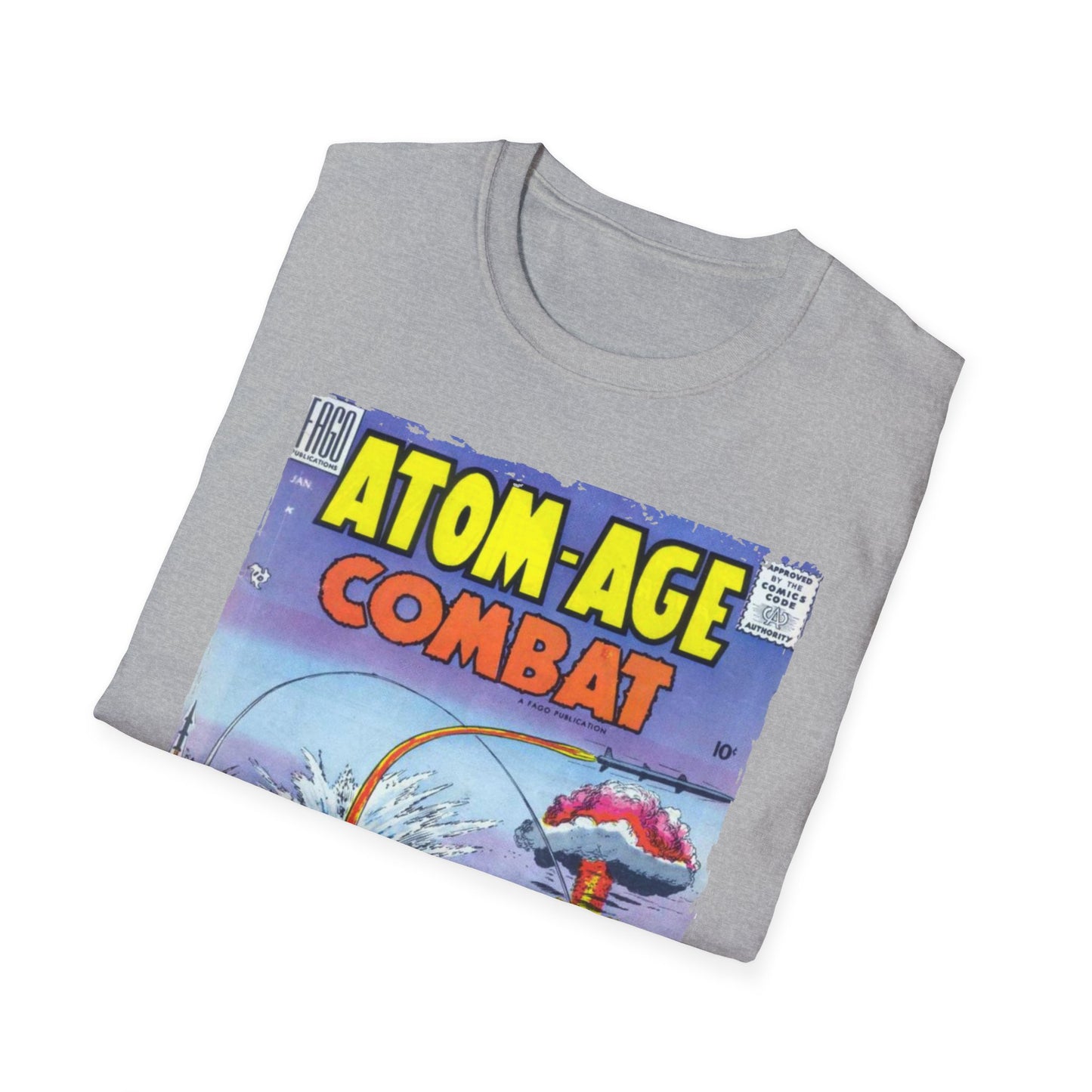 Atom-Age Combat No.2 - Unisex Softstyle T-Shirt