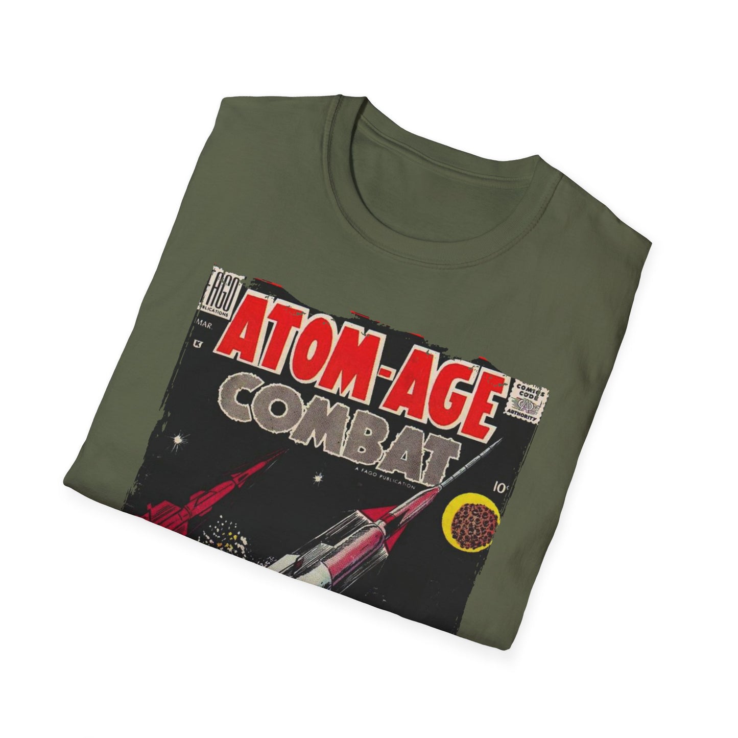 Atom-Age Combat No.3 - Unisex Softstyle T-Shirt