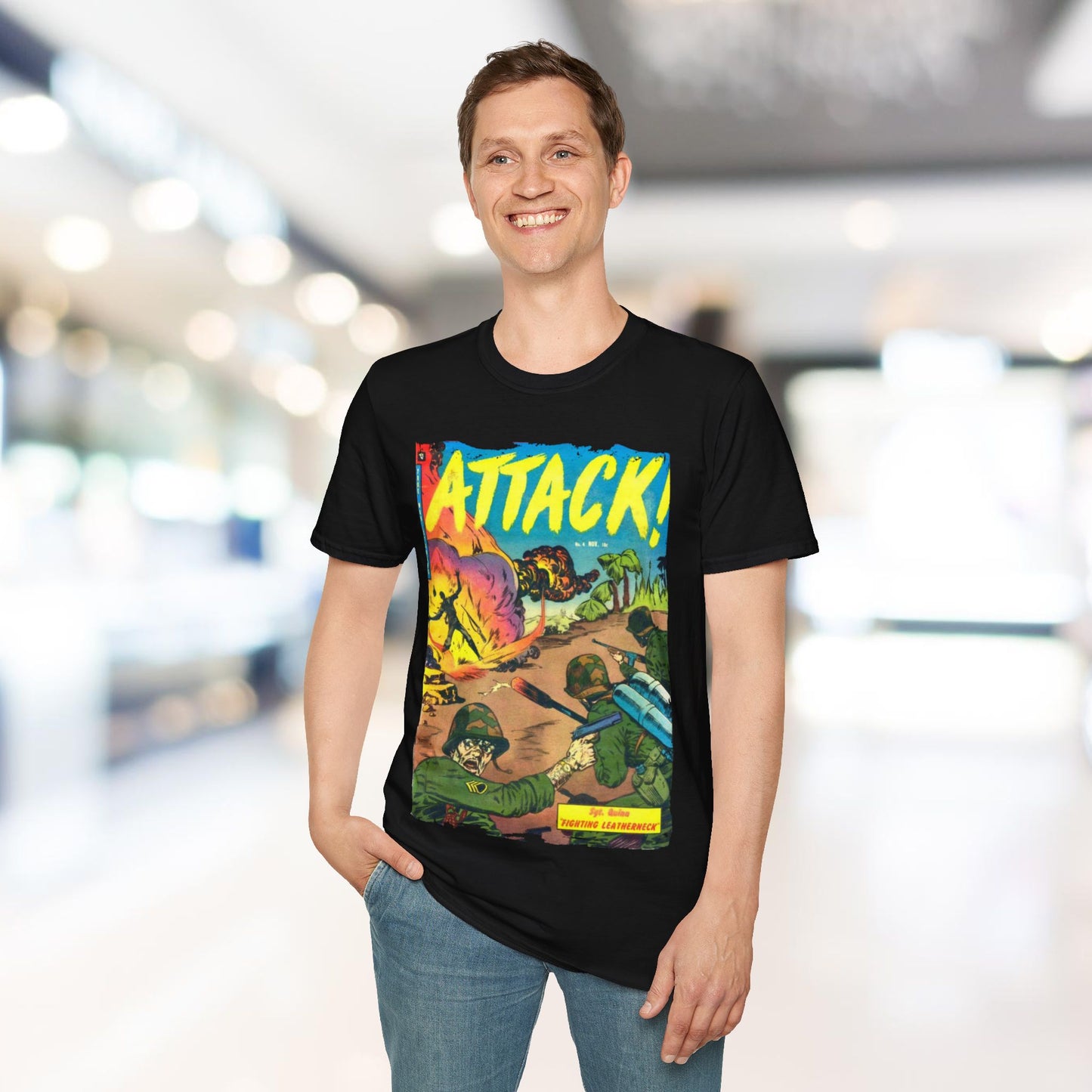 Attack! Nov 1952 - Unisex Softstyle T-Shirt