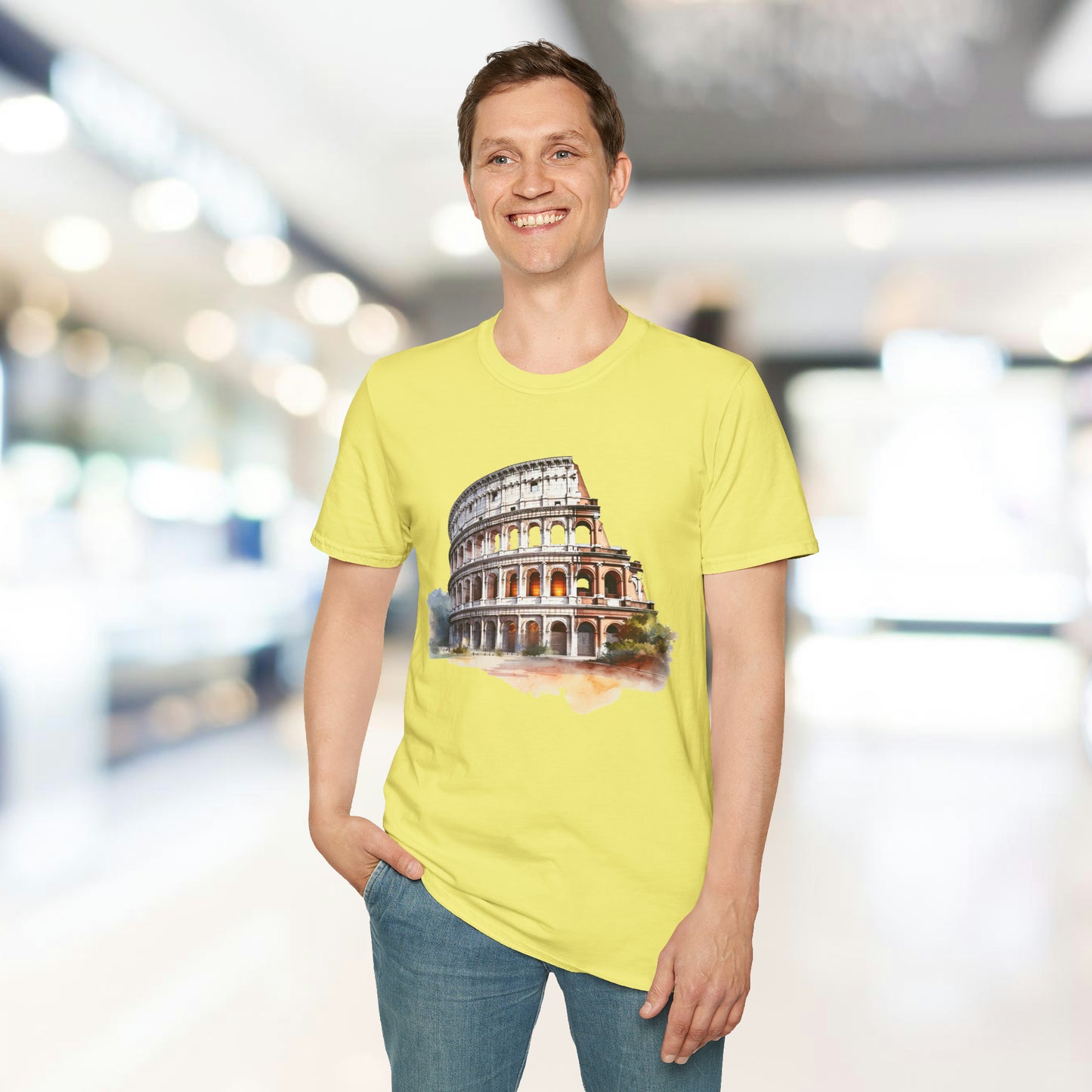 Ancient Bldg 1 - Unisex Softstyle T-Shirt