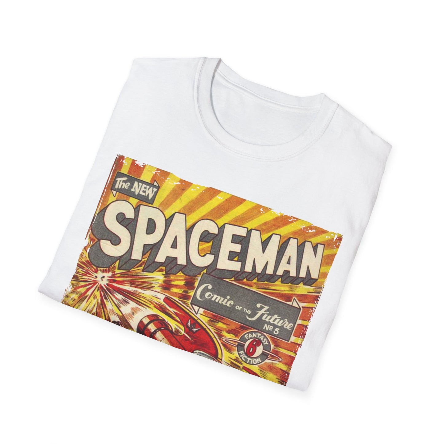 Spaceman No.5 - Unisex Softstyle T-Shirt - Pacific Sky Games