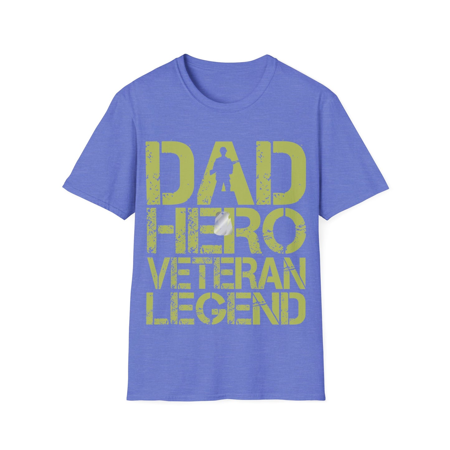 Dad Hero Veteran Legend - Unisex Softstyle T-Shirt