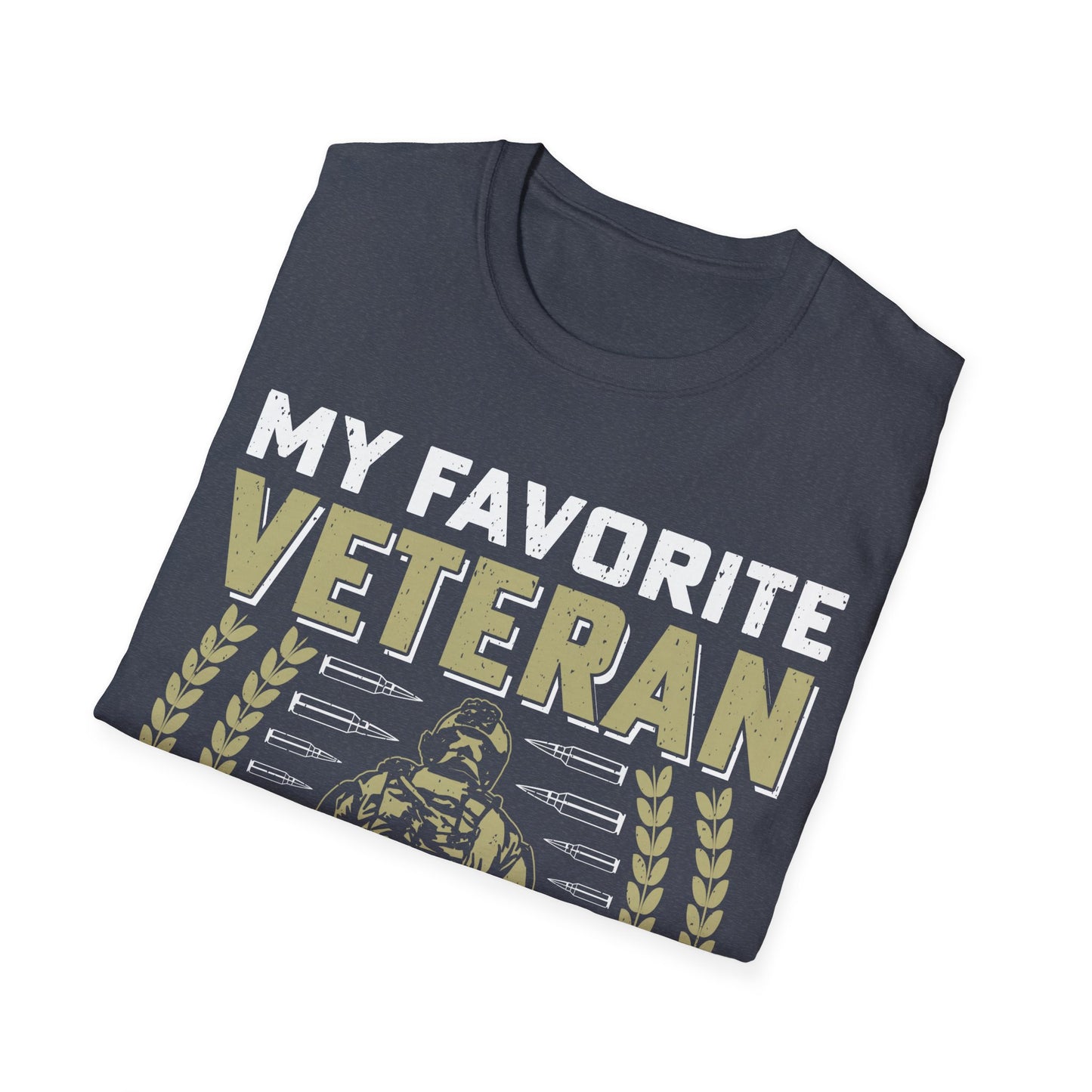 Favorite Veteran - Dad - Unisex Softstyle T-Shirt