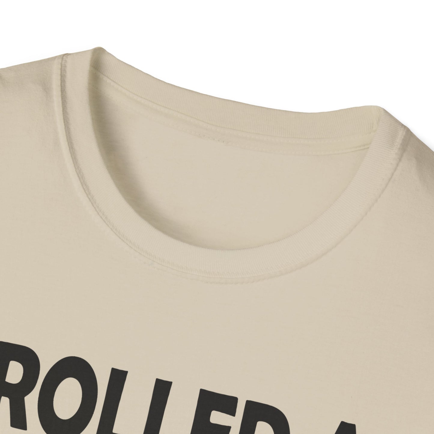 Rolled a 1 for adulting - Black - Unisex Softstyle T-Shirt