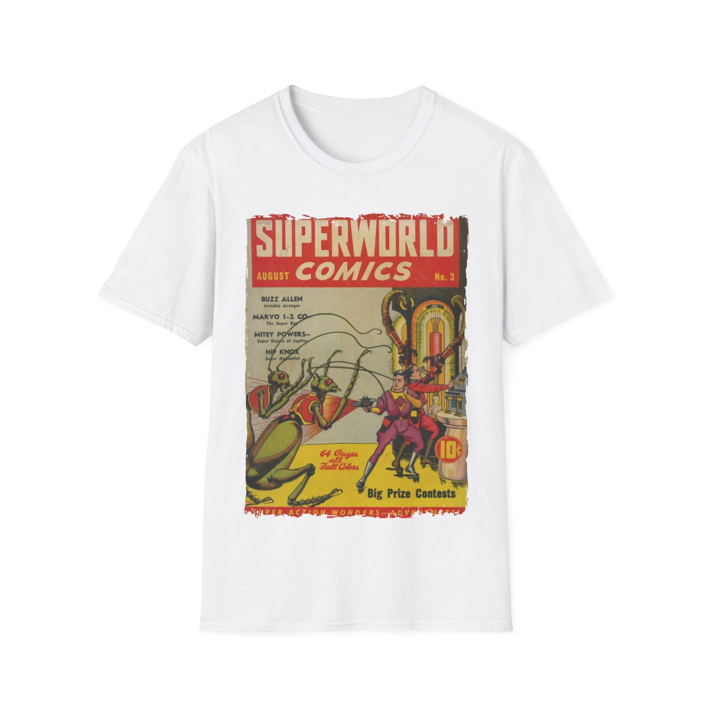 Superworld No.3 - Unisex Softstyle T-Shirt - Pacific Sky Games