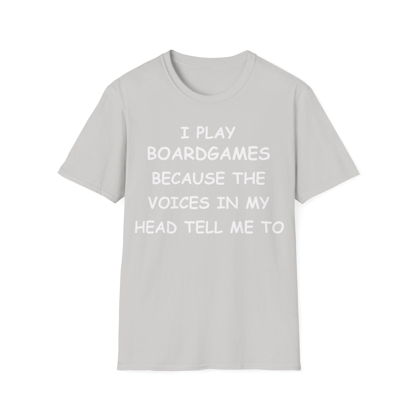 I Play Boardgames - White - Unisex Softstyle T-Shirt