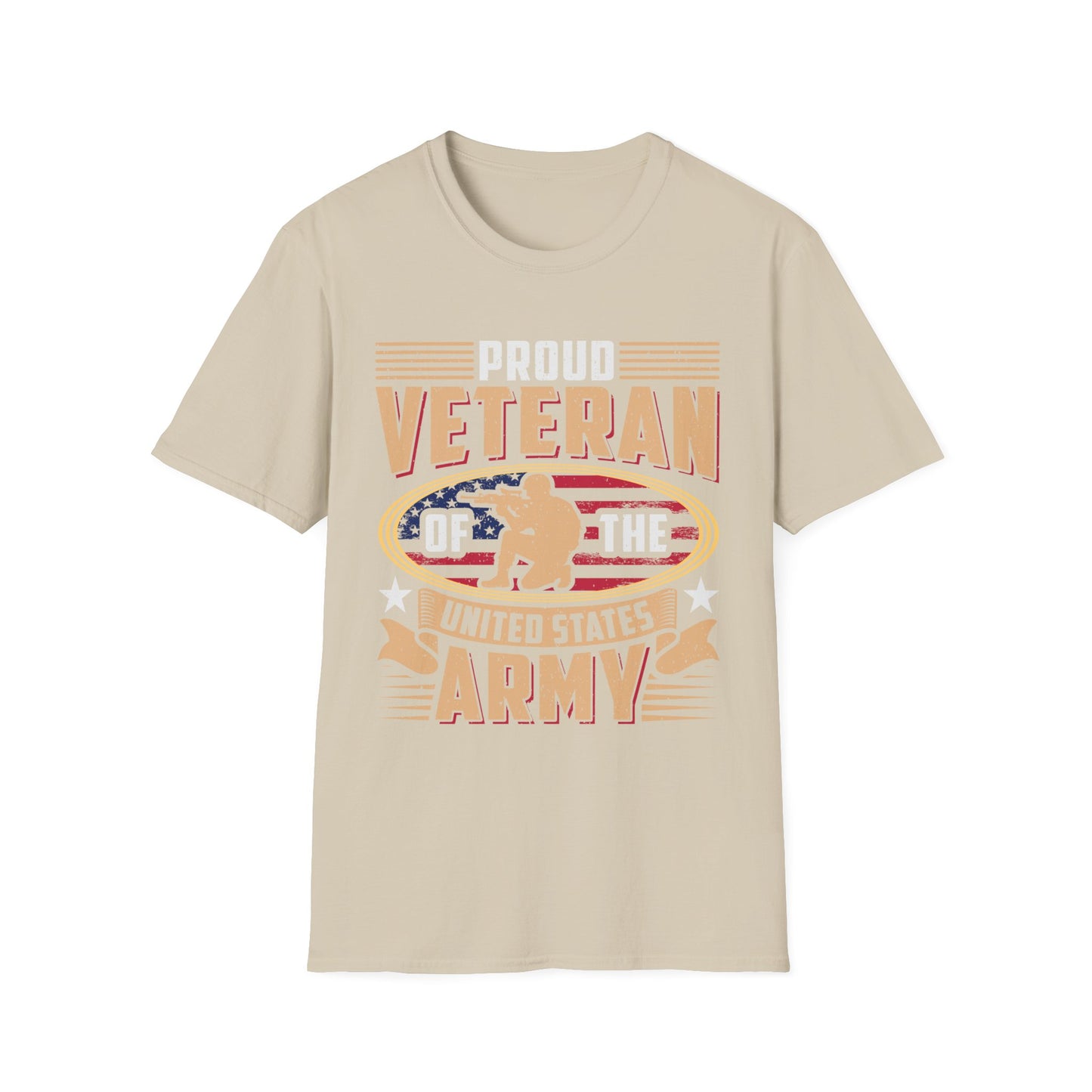 Proud Veteran - Army - Unisex Softstyle T-Shirt - Pacific Sky Games