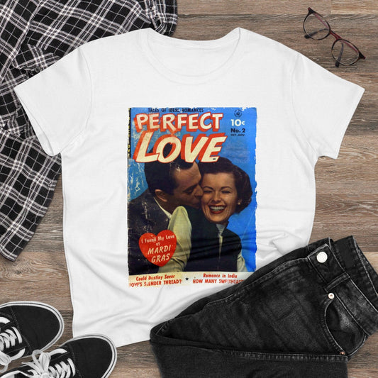 Perfect Love Oct 1951 - Women's Midweight Cotton Tee - Pacific Sky Games