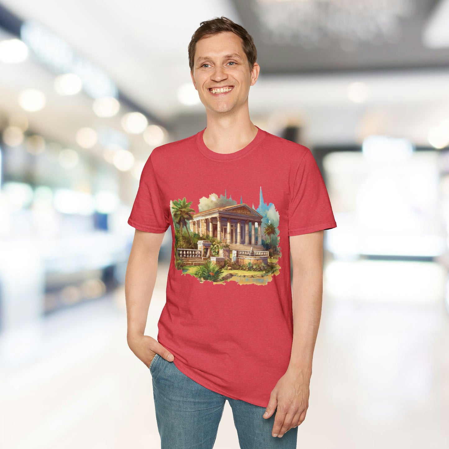 Ancient Bldg 5 - Unisex Softstyle T-Shirt