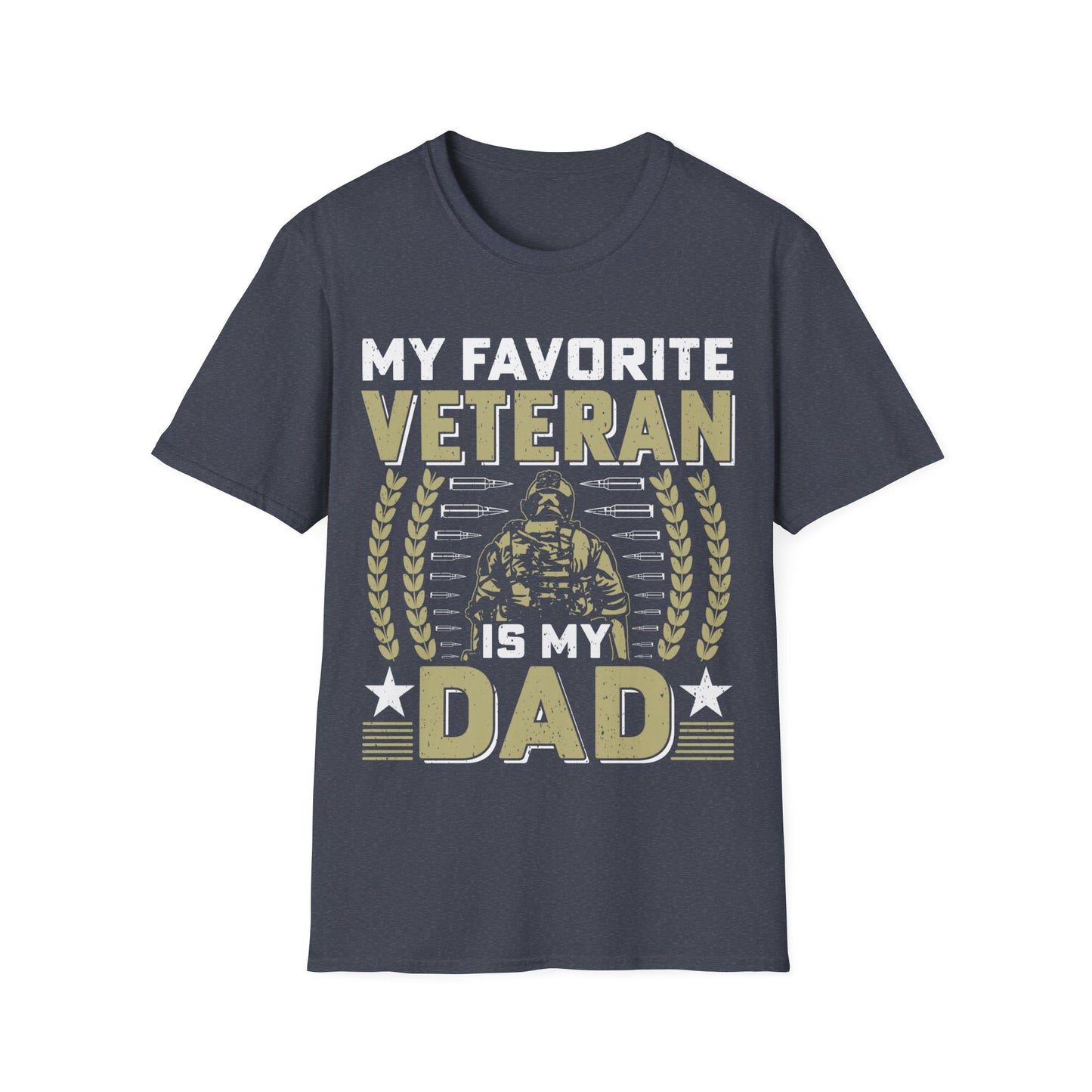 Favorite Veteran - Dad - Unisex Softstyle T-Shirt