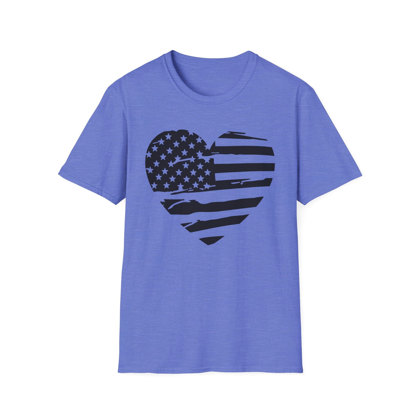 American Heart B&W - Unisex Softstyle T-Shirt