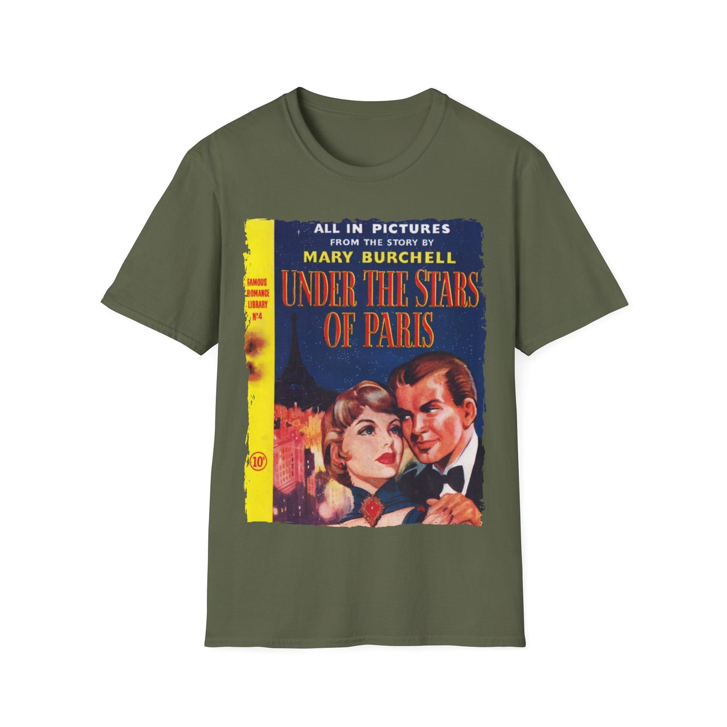 Famous Romance Library No.4 - Unisex Softstyle T-Shirt