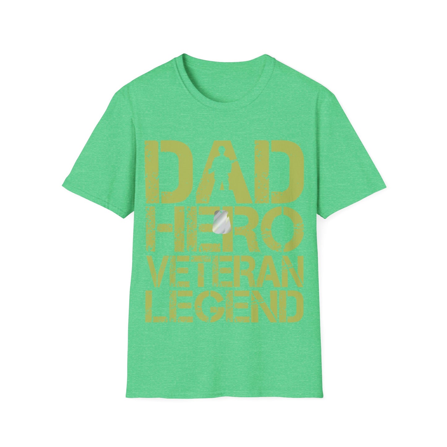 Dad Hero Veteran Legend - Unisex Softstyle T-Shirt