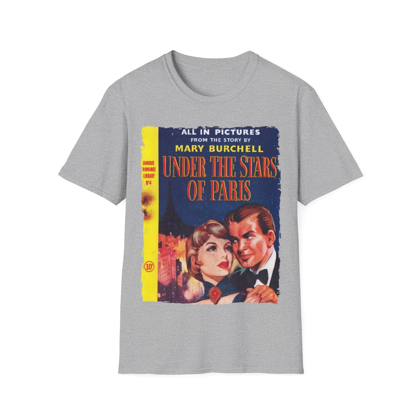 Famous Romance Library No.4 - Unisex Softstyle T-Shirt