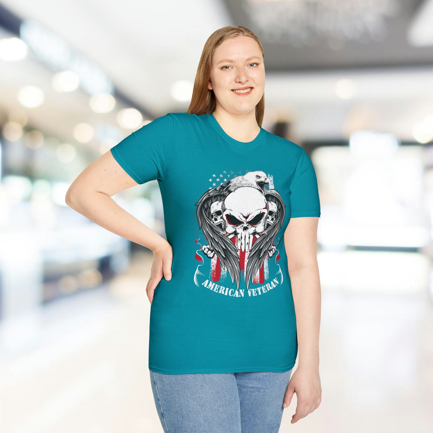 American Veteran - Unisex Softstyle T-Shirt