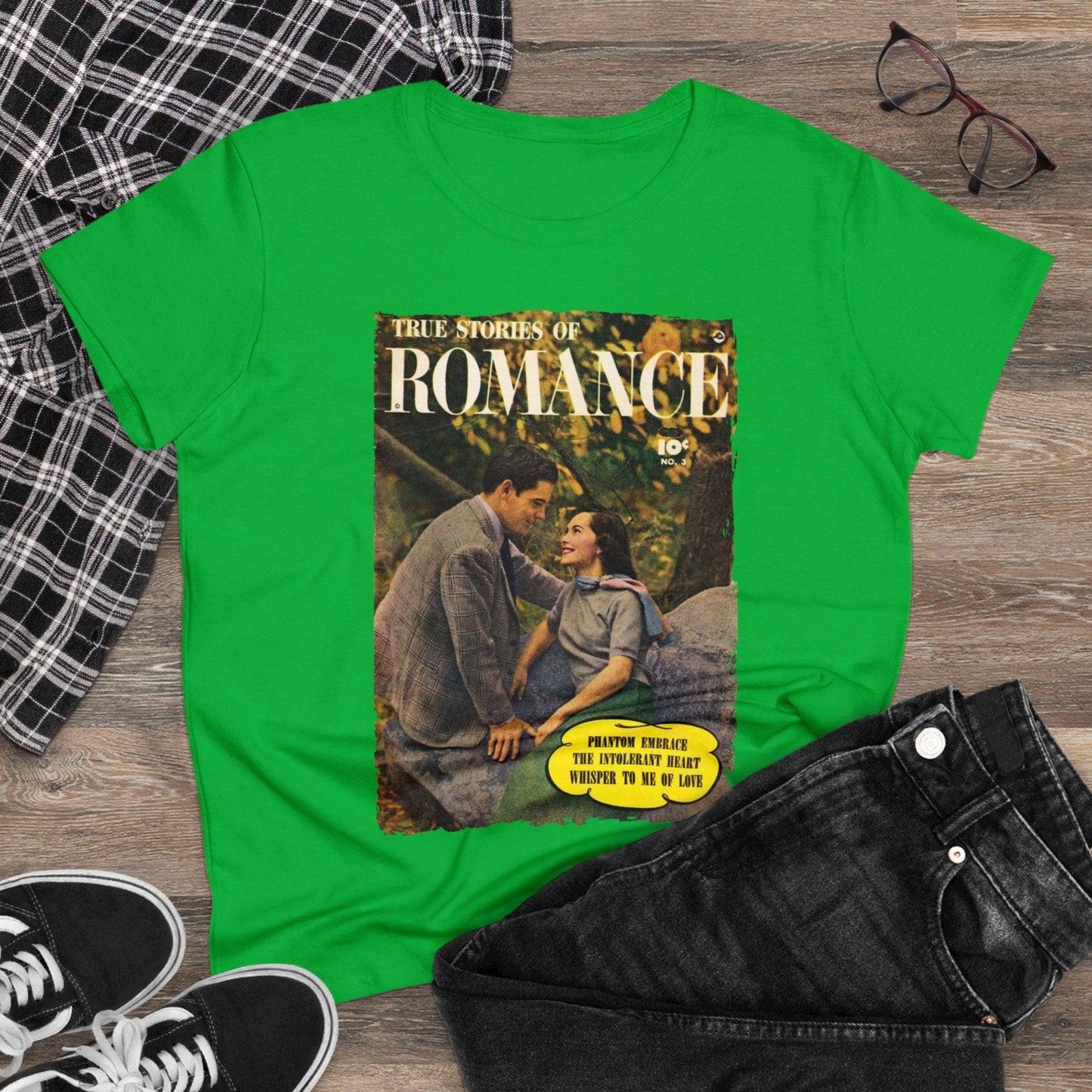 True Stories of Romance - Women's Midweight Cotton Tee - Pacific Sky Games