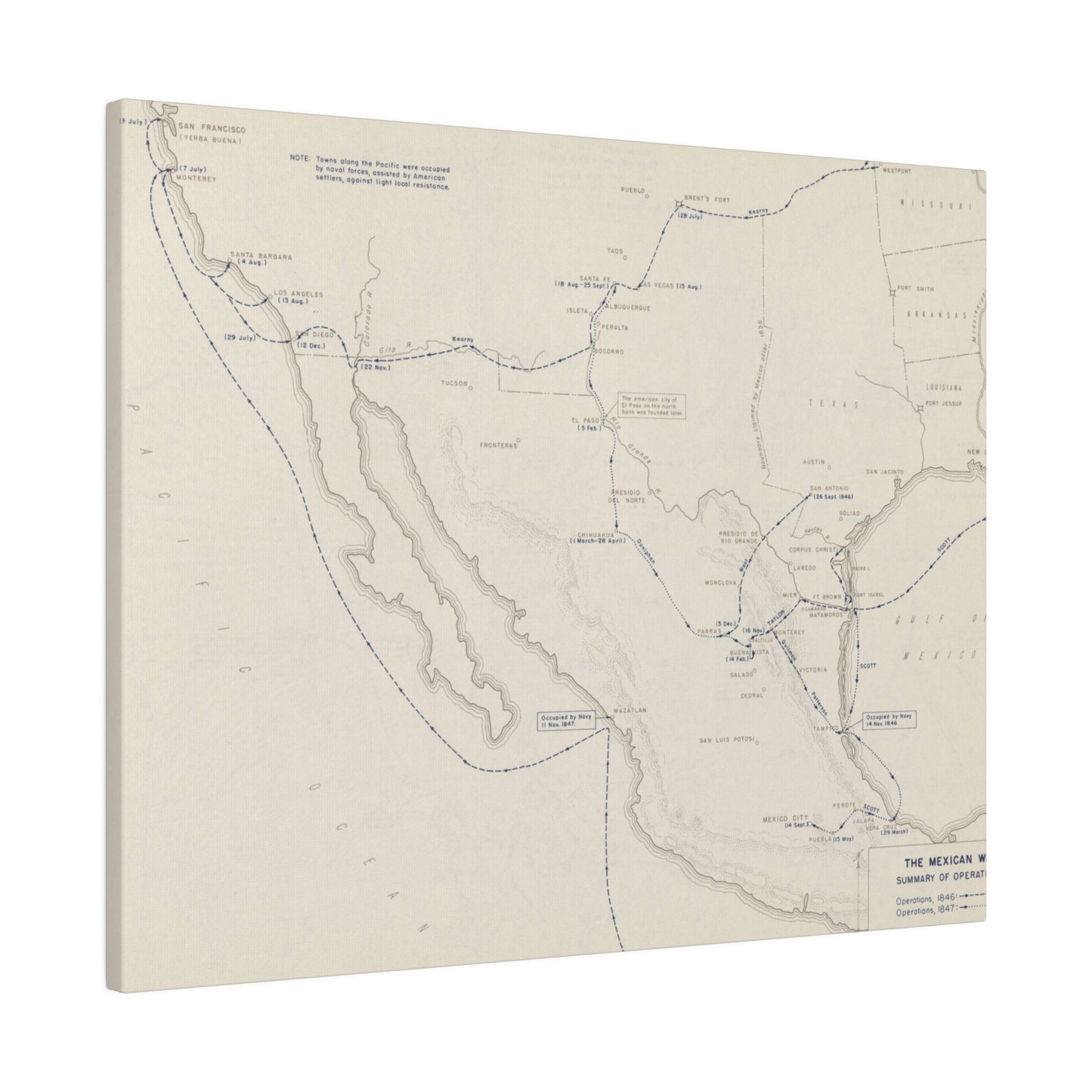 Mexican War, Operations 1846-1847