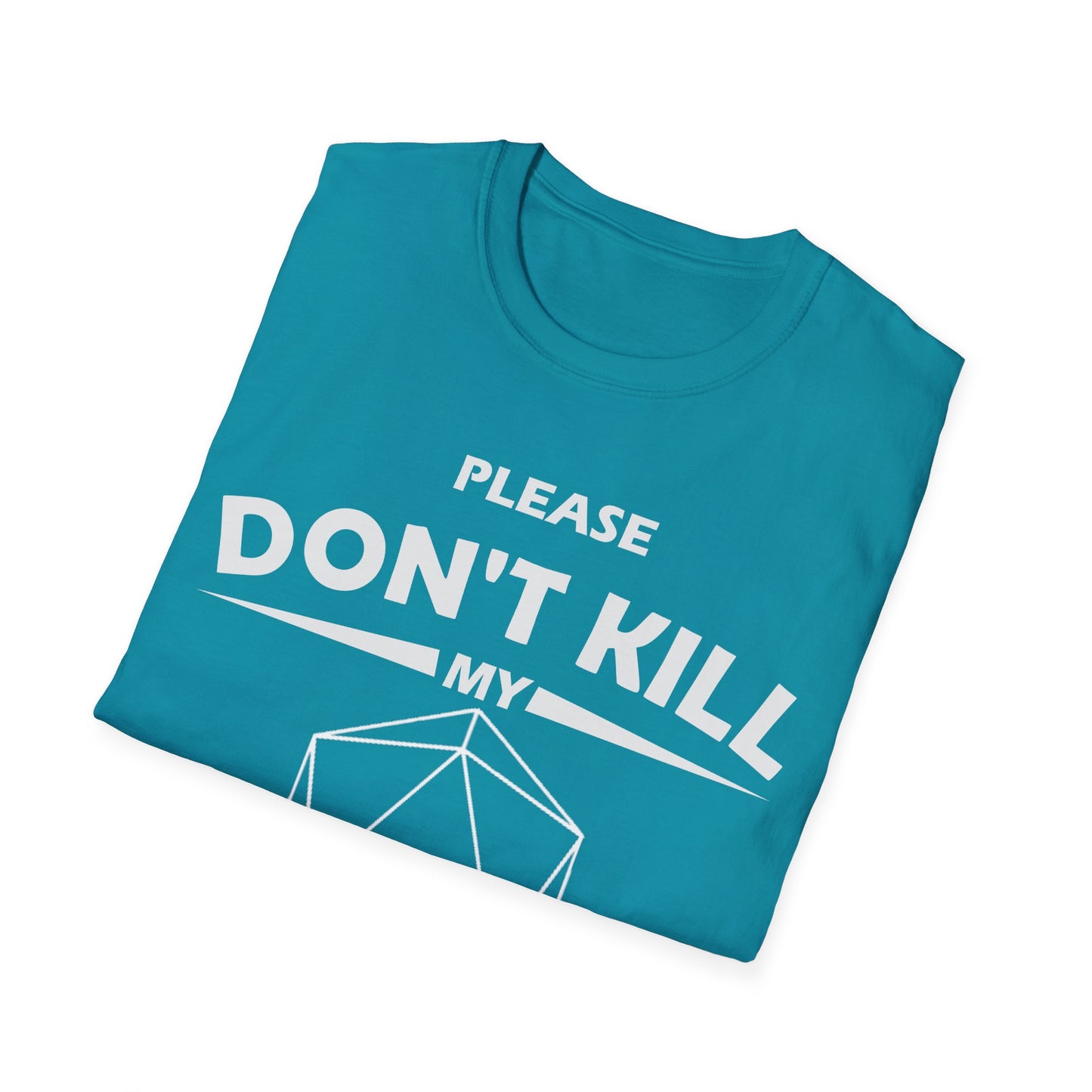 Please Don't Kill My Cleric - White - Unisex Softstyle T-Shirt