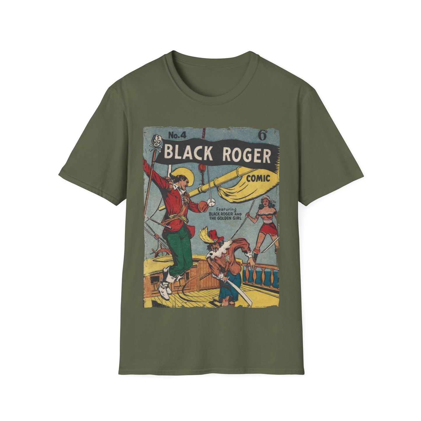 Black Roger No.4 1952 - Unisex Softstyle T-Shirt