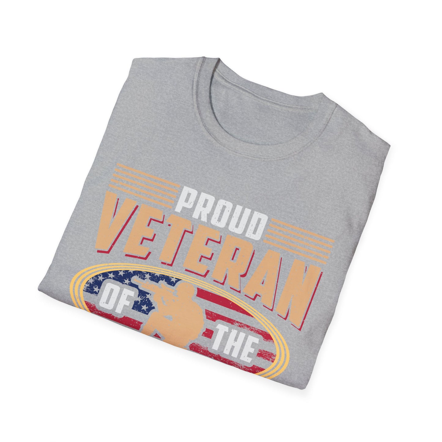 Proud Veteran - Army - Unisex Softstyle T-Shirt - Pacific Sky Games