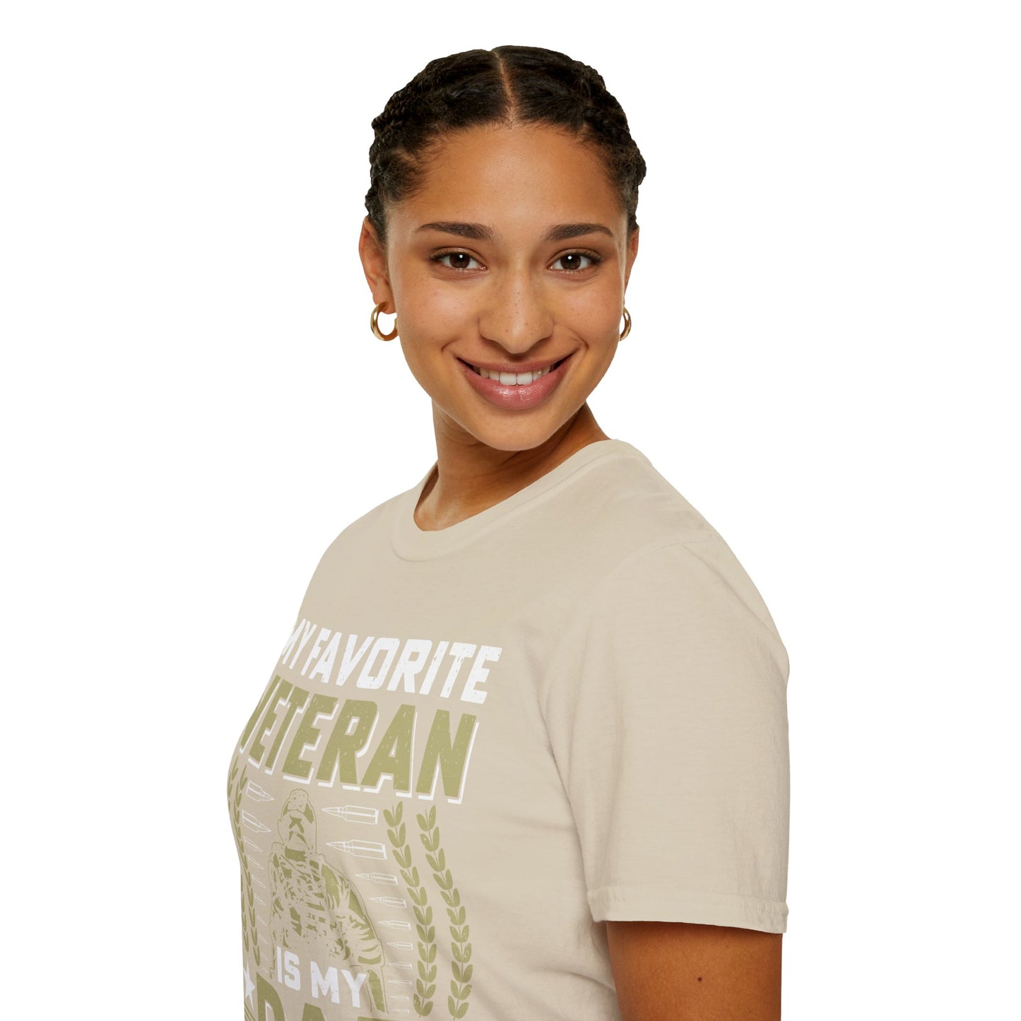 Favorite Veteran - Dad - Unisex Softstyle T-Shirt