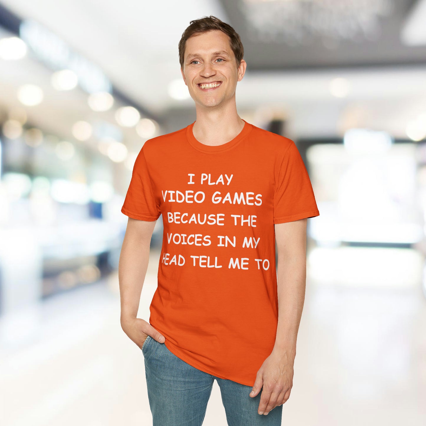 I Play Video Games - White - Unisex Softstyle T-Shirt - Pacific Sky Games