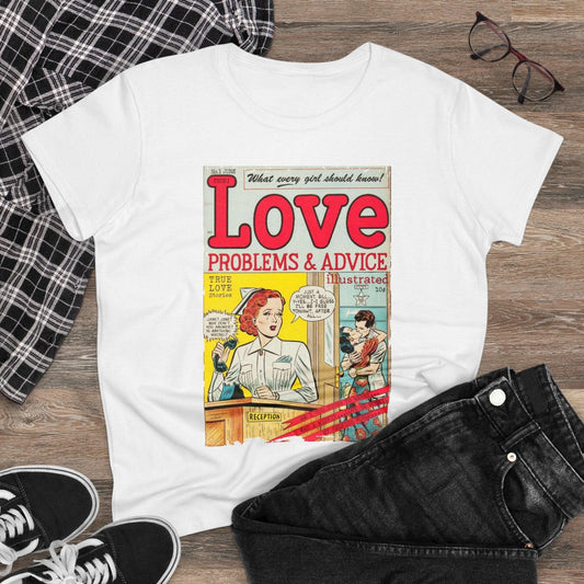 Love Problems & Advice No.1 - Women's Midweight Cotton Tee - Pacific Sky Games