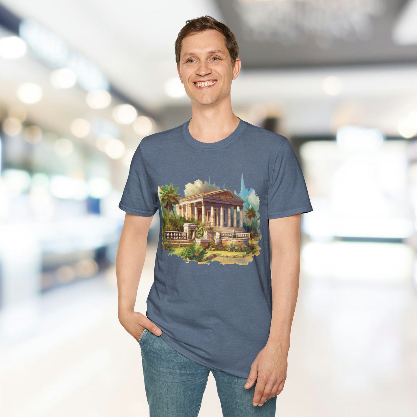 Ancient Bldg 5 - Unisex Softstyle T-Shirt