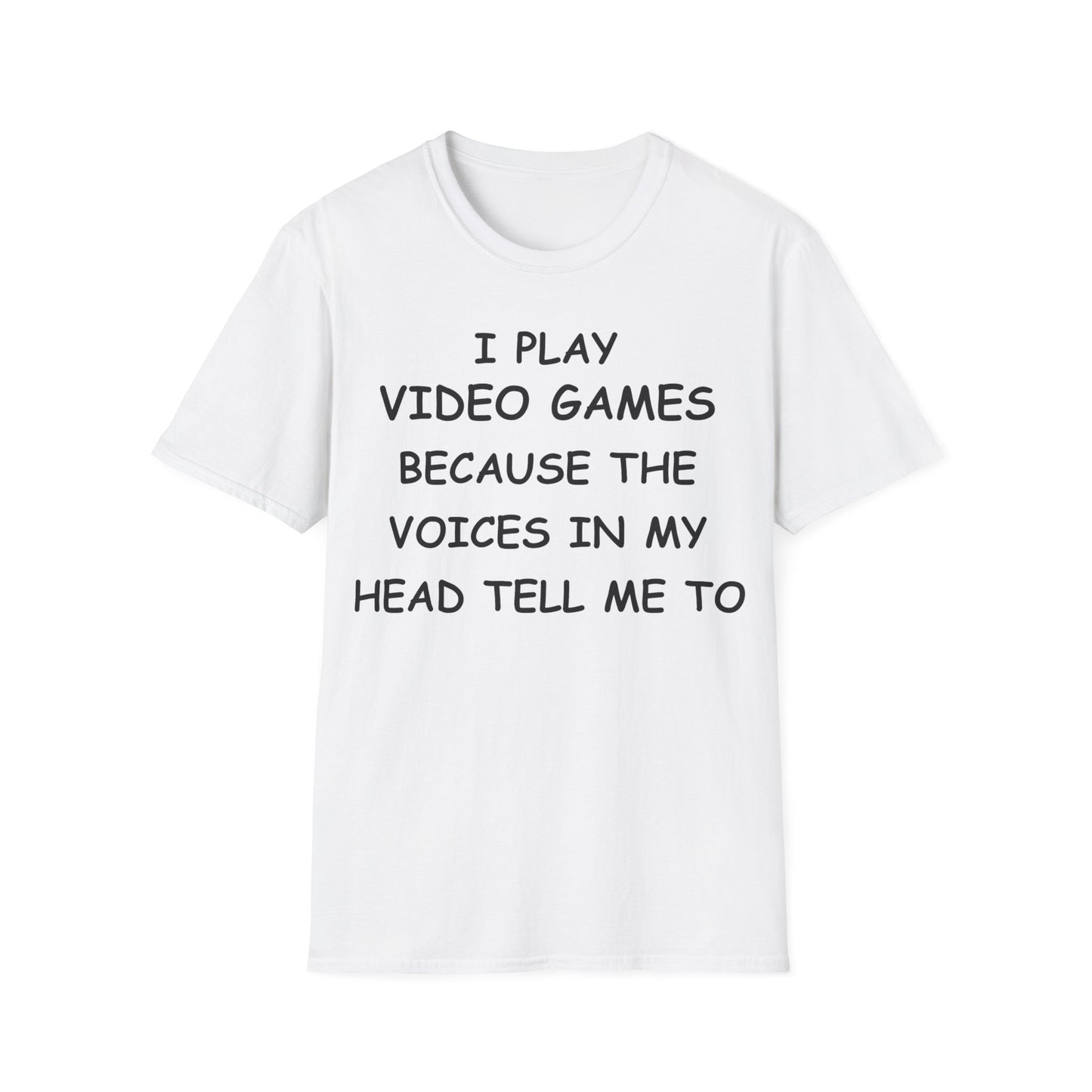 I Play Video Games - Black - Unisex Softstyle T-Shirt