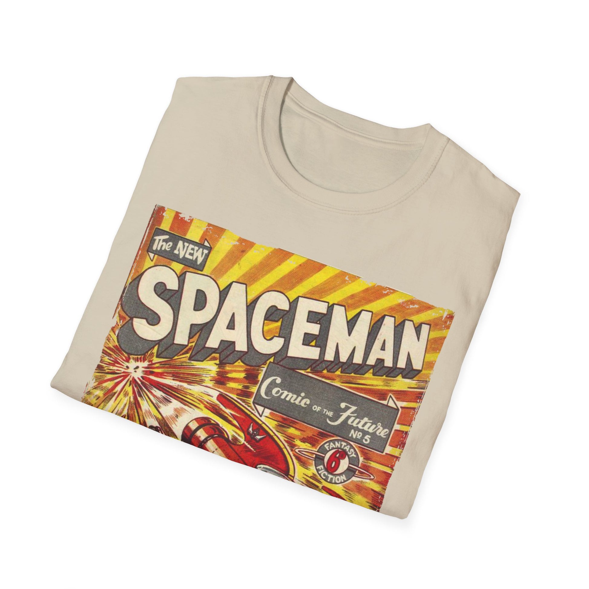 Spaceman No.5 - Unisex Softstyle T-Shirt - Pacific Sky Games